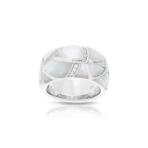 Brenna White Ring